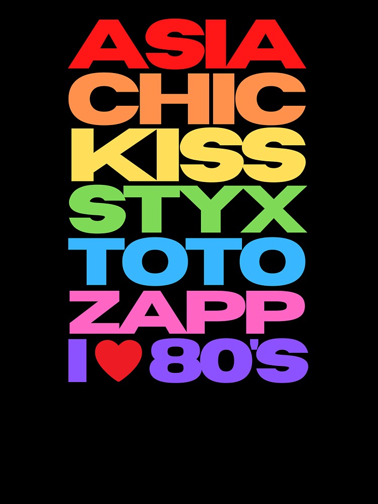 I Love 80's Bands by Mean-Musician