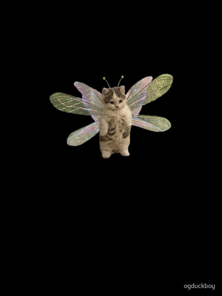Whimsical Calico Fairy Kitten Standing by ogduckboy