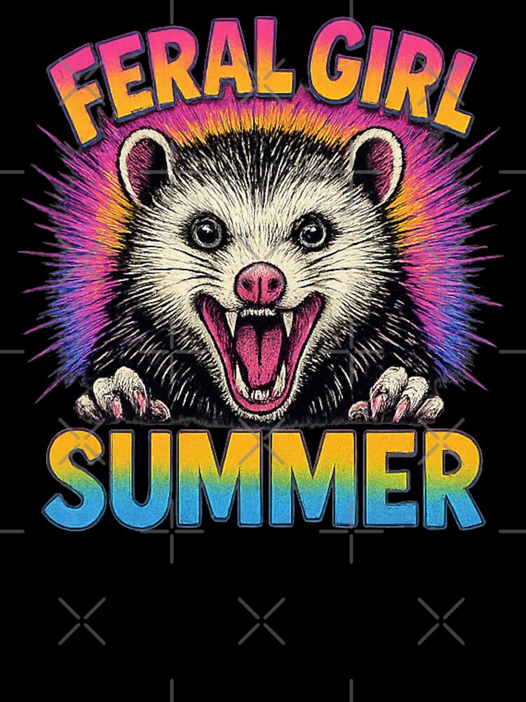 Feral Girl Summer Screaming Possum Meme by Alex Songs