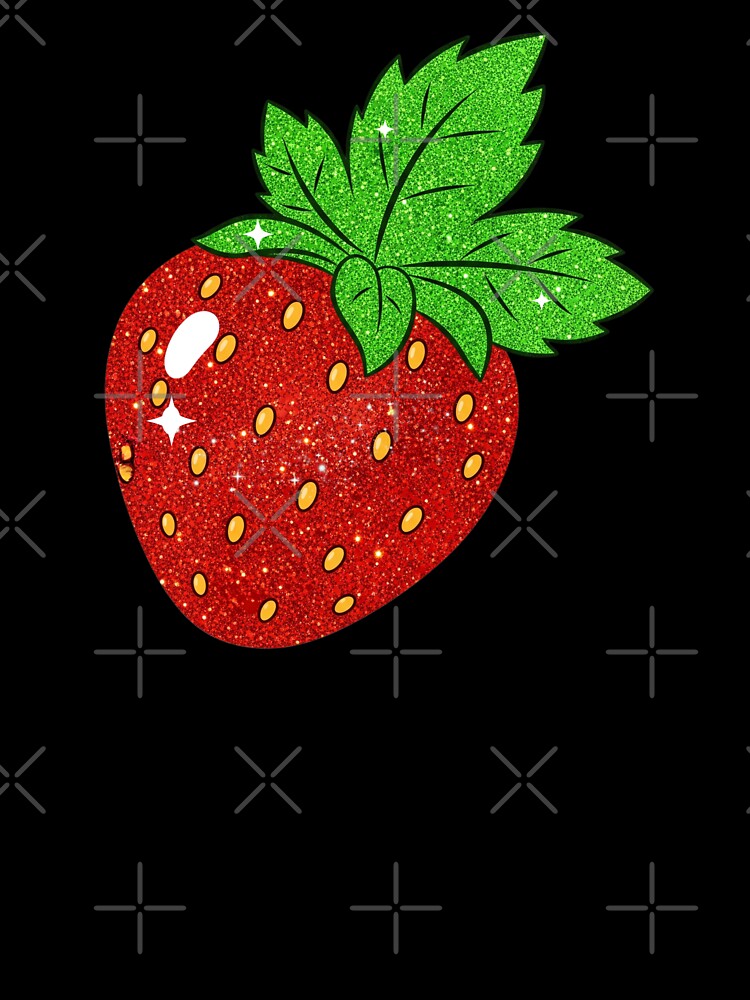 Retro Strawberry Drawing by Claustronautas