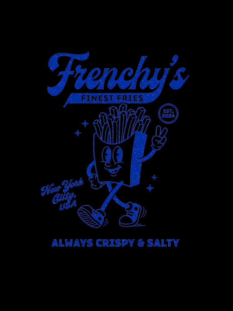 Frenchy's Vintage Cartoon Fries Mascot Diner Design by HoopeStylee