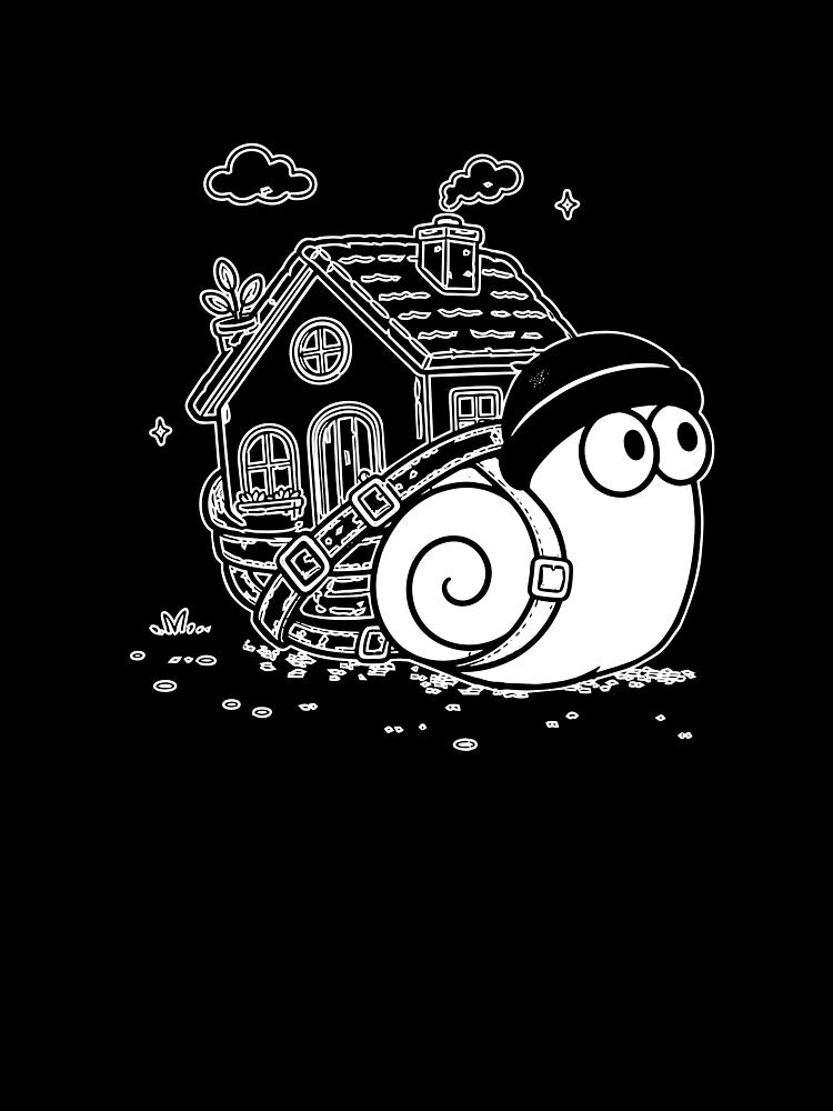Bringing My Comfort Zone Everywhere - Cute Snail House by snewen