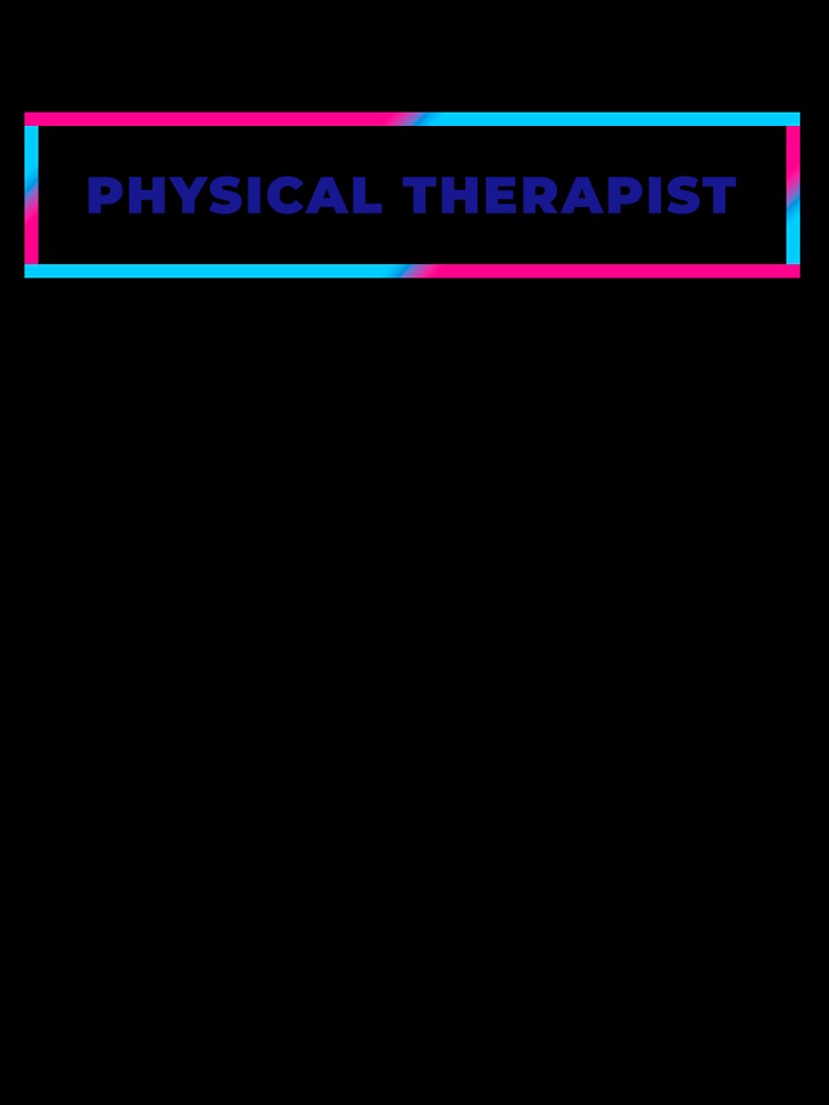Physical Therapist retro colorful frame by SVPOD
