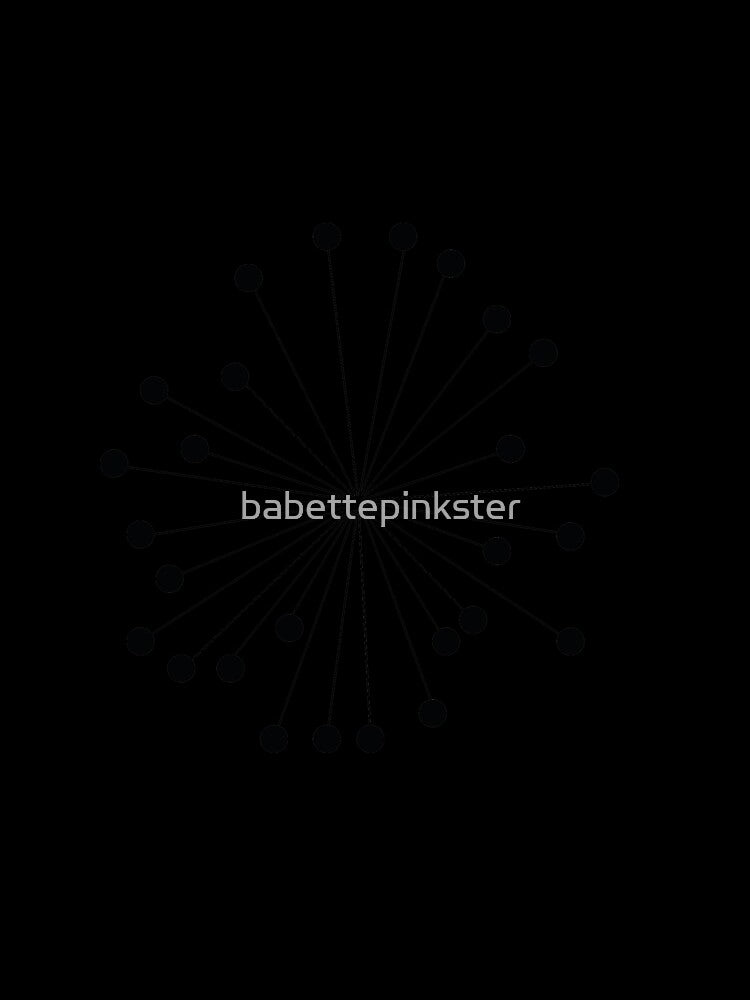 Botanical silhouet, black and white drawing by babettepinkster