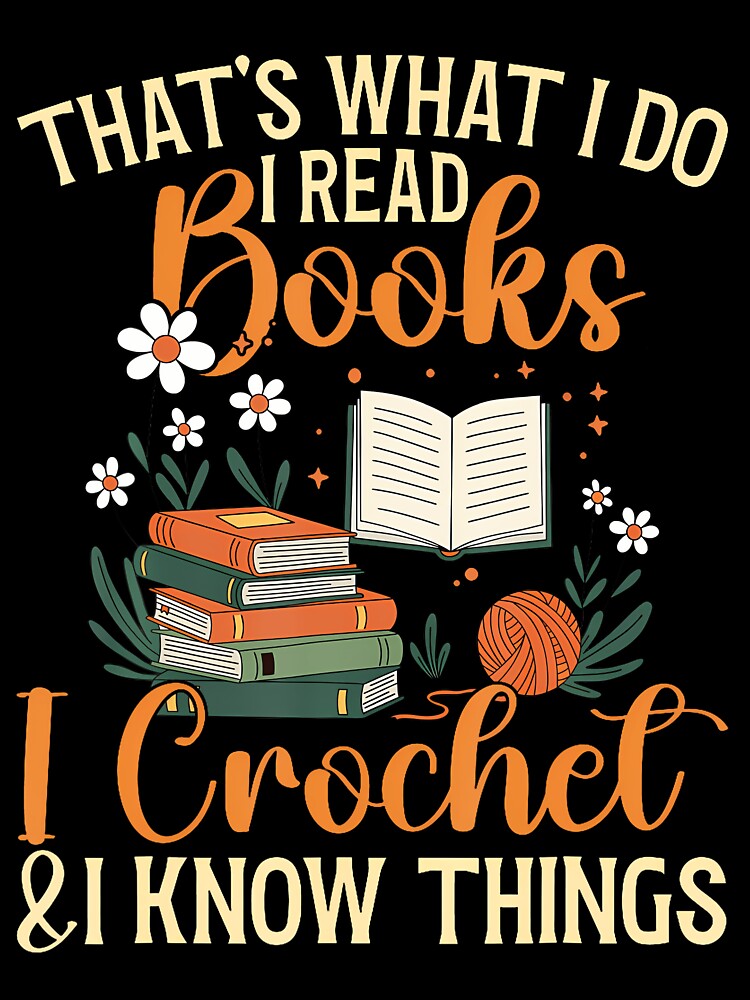 Knitting Crocheting Reading Books Yarn For Knitter Crochet by oglesum
