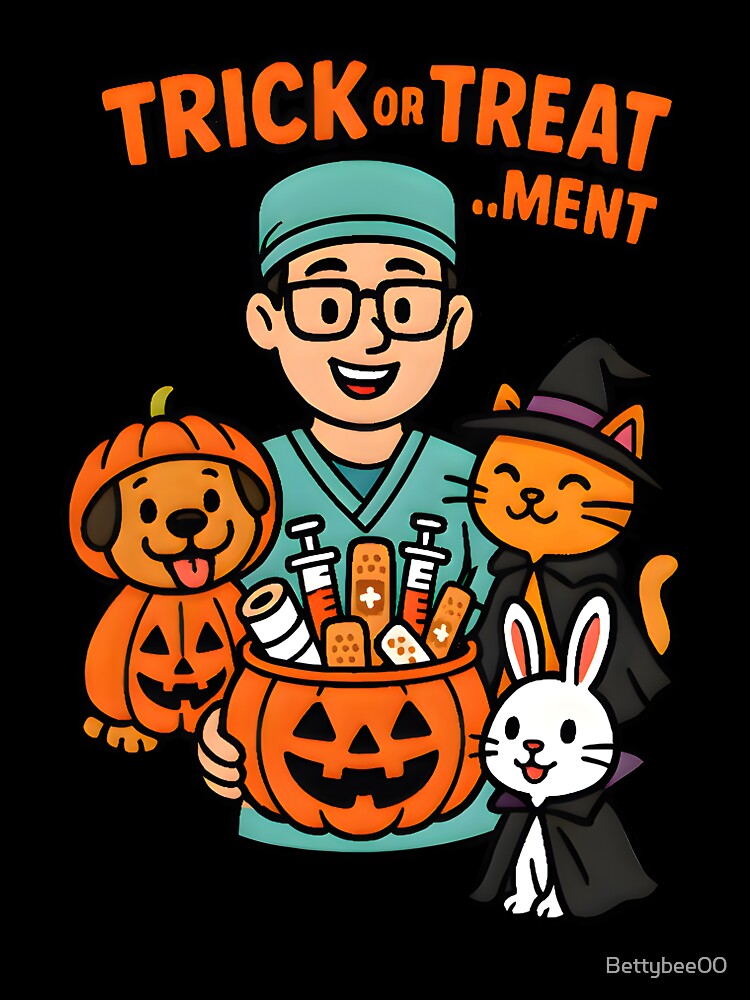 Trick or Treatment – Vet’s Halloween Design by Bettybee00