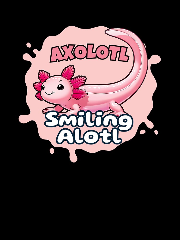 Cute Axolotl Sticker Smiling Alotl by SaavedraDesign