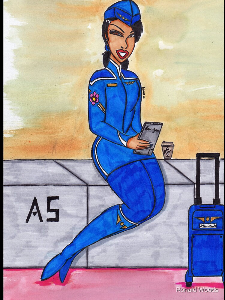 Air Hostess by Ronald Woods