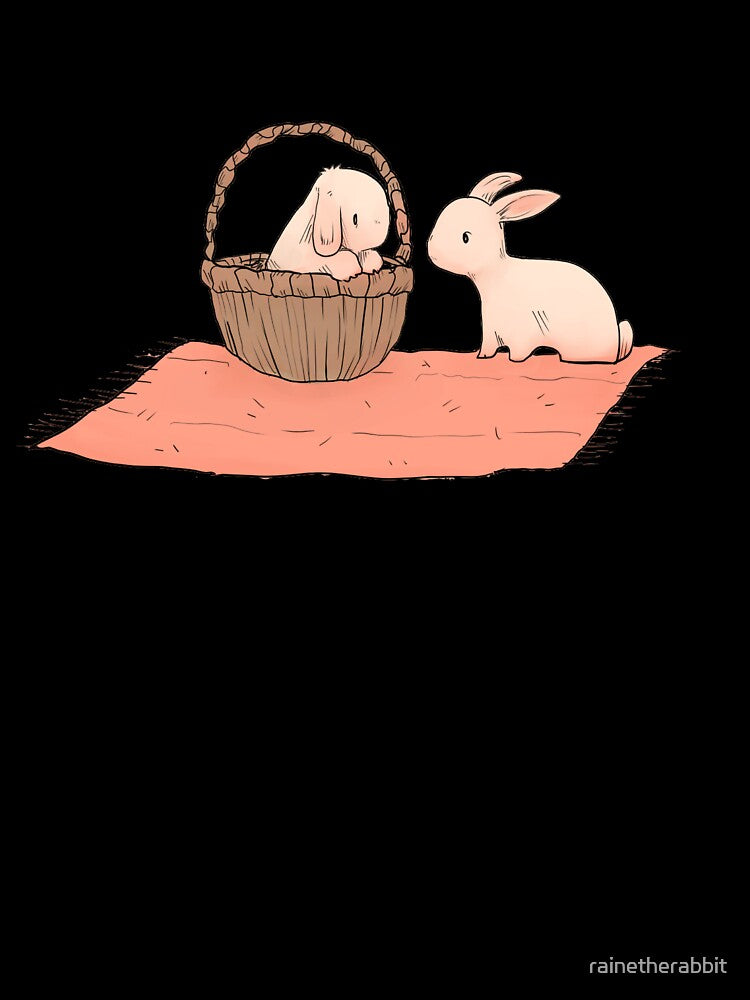 bunny basket by rainetherabbit