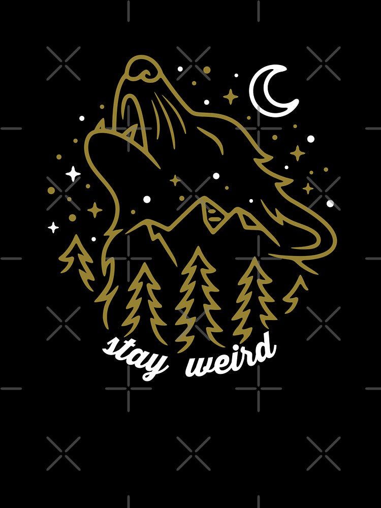 Stay Weird Wolf Howl by KreativeKathryn