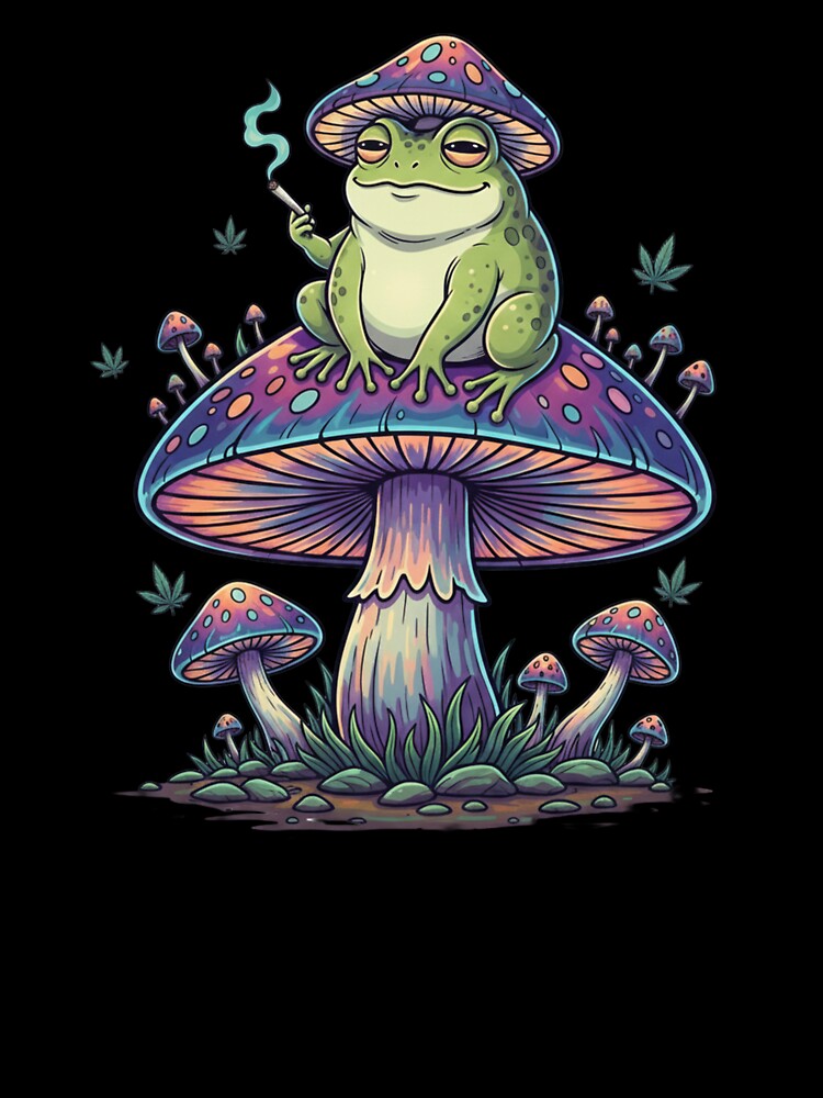 High on Life - Stoned Frog on Magic Mushroom by TSE DESIGN
