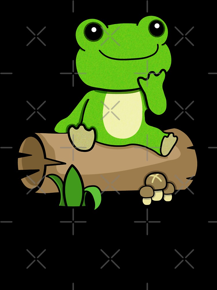 Frog on a log by Lowfidesigns