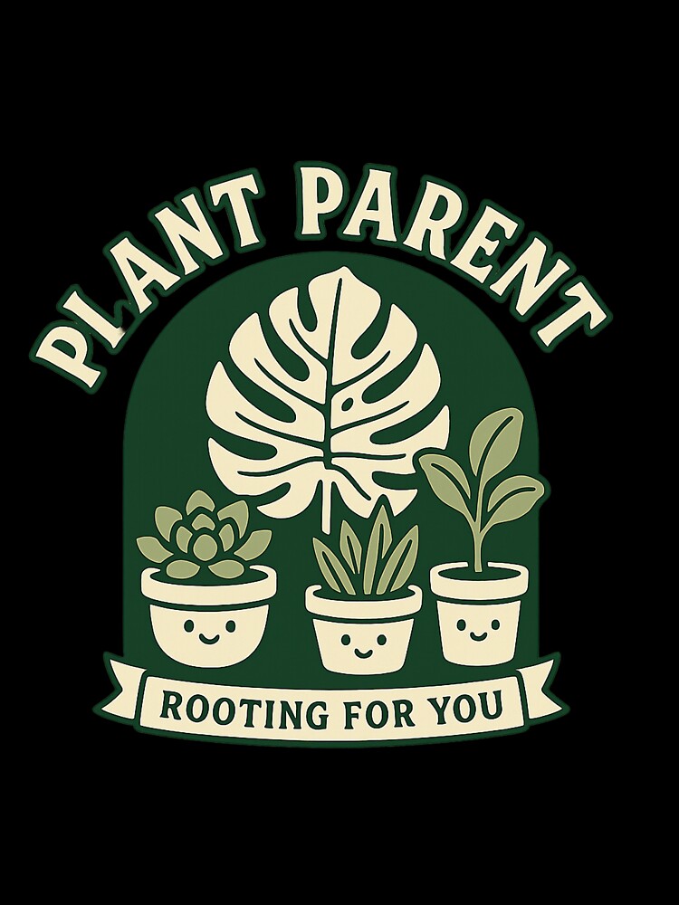 Plant Mom & Dad • Monstera & Fiddle Leaf • Succulent Lover • Funny Pot Humor • Houseplant Aesthetic Tee & Sticker by DavidMay