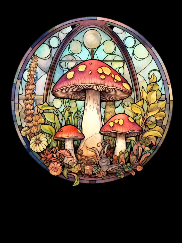 Mushroom Stained Glass by OutbreakDesigns