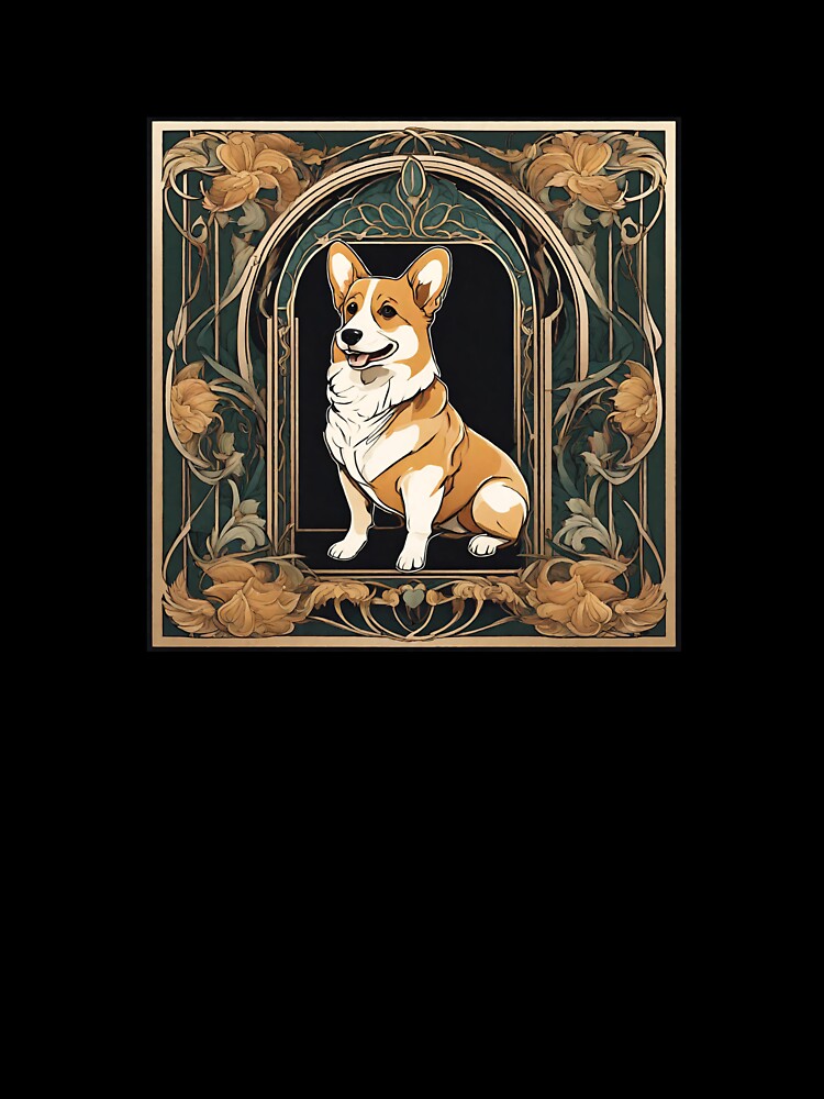 Art Nouveau Corgi by toadsforall