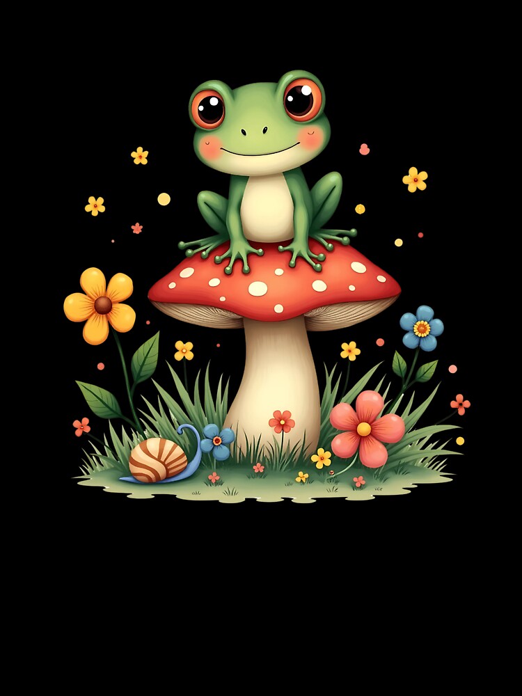 Frog and Mushroom Friends by Almond Paper Co.