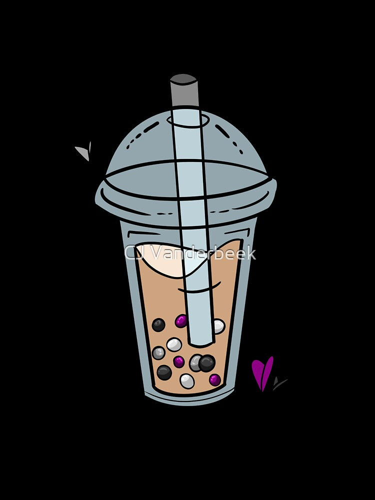 Asexual Pride Bubble Tea by CJ Vanderbeek