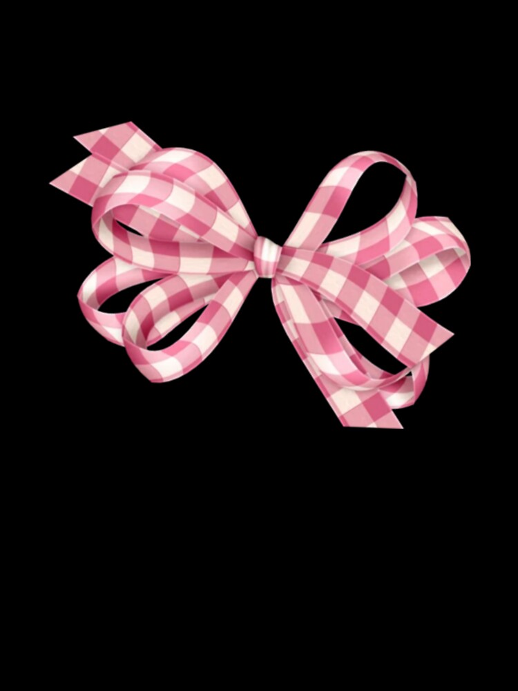 Coquette gingham pink bow by Pixiedrop