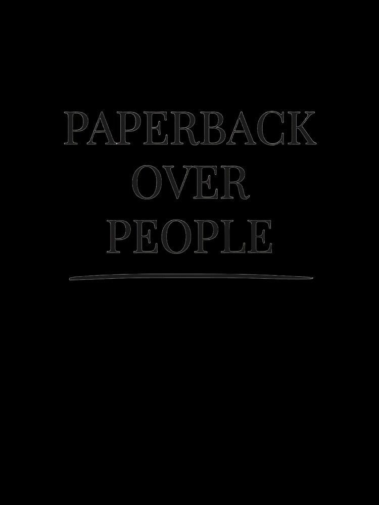 Paperback over People - Booktok x Romance Reader Aesthetic by Inkbound Co