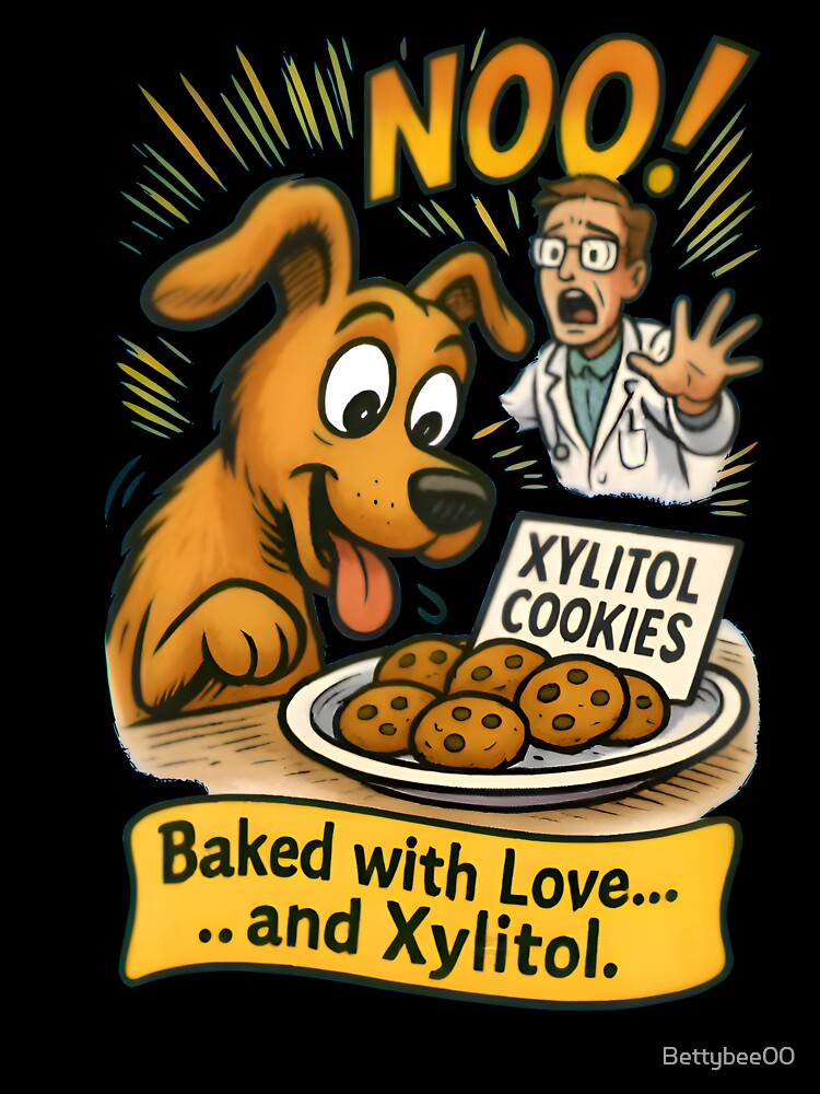 Baked with Love… and Xylitol” – Funny Vet Dog Toxic Food Joke by Bettybee00