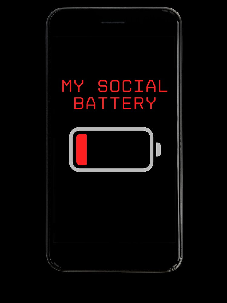 Low Social Battery Funny by Noah V's Merch