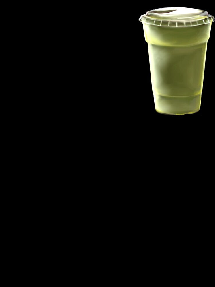 Green Matcha Drink Aesthetic by vladlenartist