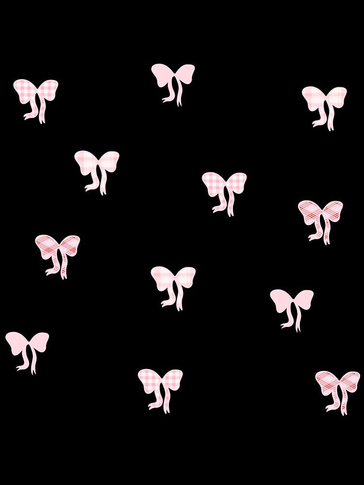 Pastel Pink Coquette Bows Aesthetic – Gingham & Plaid Pattern by Aesthetic Crew