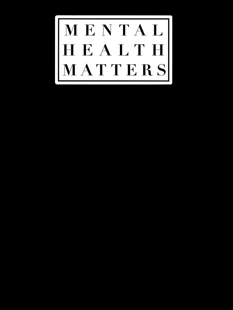 Mental health matters typed design by Lia Moran