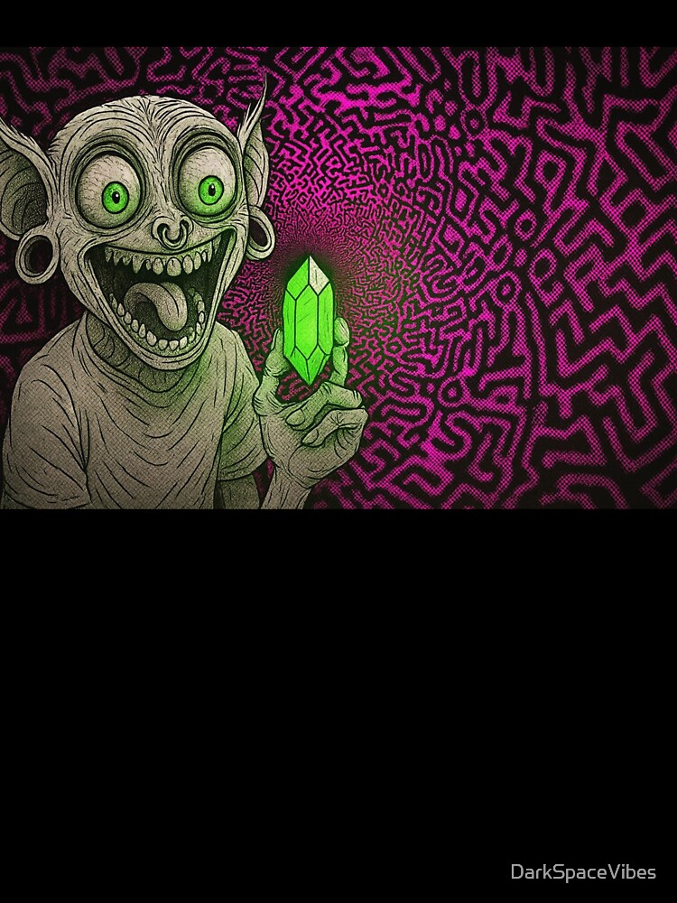 Emerald Goblin – Psychedelic Energy Keeper by DarkSpaceVibes