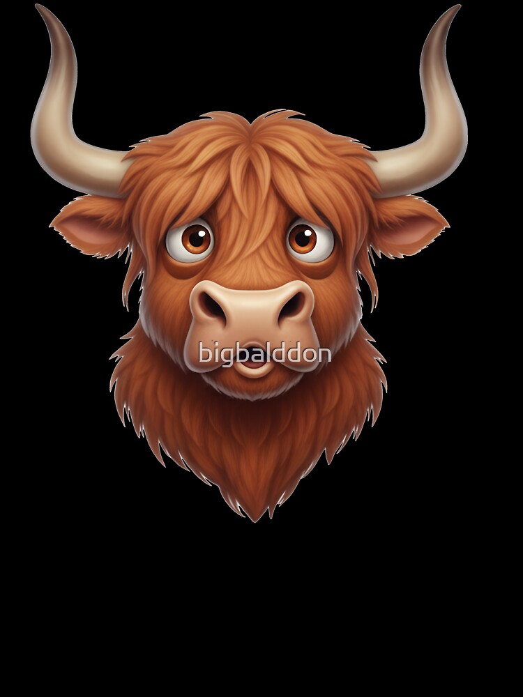 Adorable Highland Bull Fluffy Scottish Cow by bigbalddon