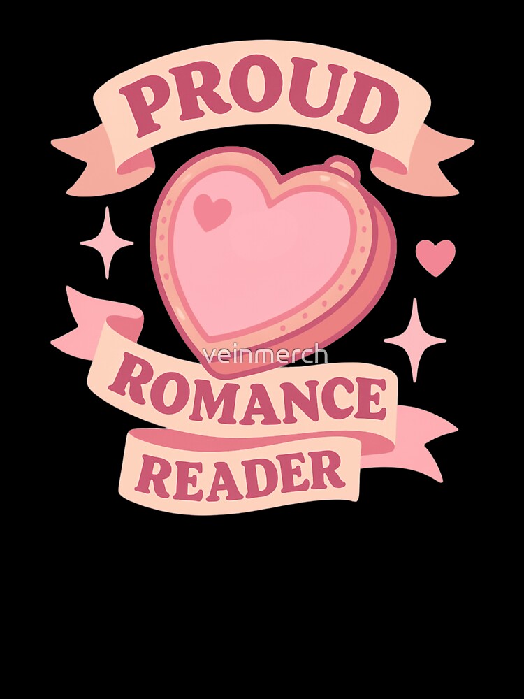 Proud Romance Reader Badge – Cute Pink Book Lover Design by veinmerch
