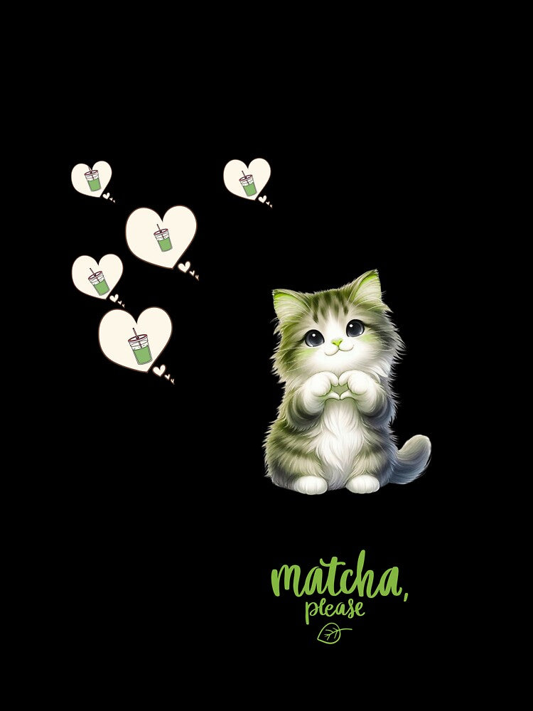 Matcha Cat iPhone Case | Kawaii Green Tea Lover Phone Cover | Cute Matcha Aesthetic Gift by mirozeliea