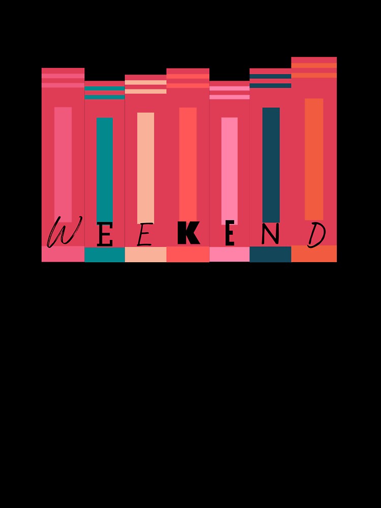 Weekends are for reading - book lovers by ThreadlyAndCo
