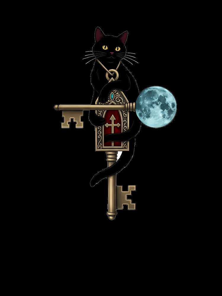 Black Cat Chapel Key by IllumeInk