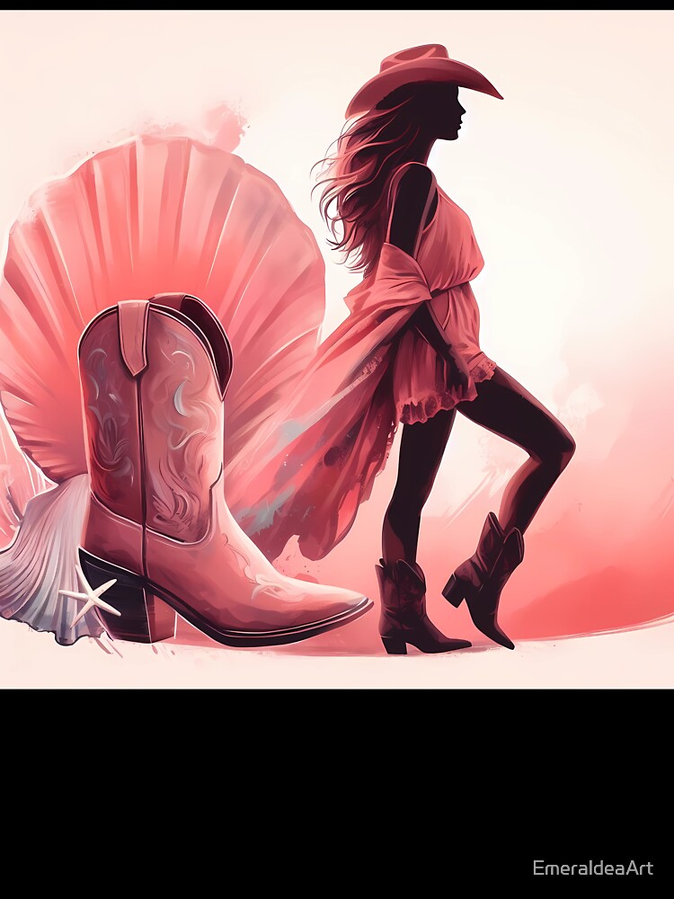 Oceanic Rhythm: Coastal Cowgirl Elegance by EmeraldeaArt