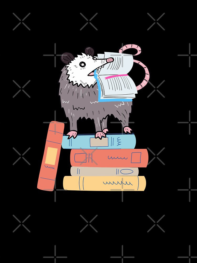 Opossum Reading by TheAnimalZ00