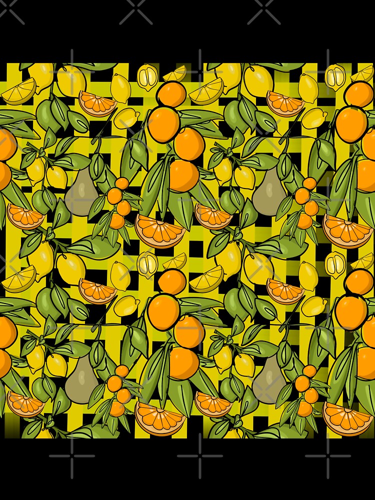 Citrus and Gingham Orange by willowsbunnies