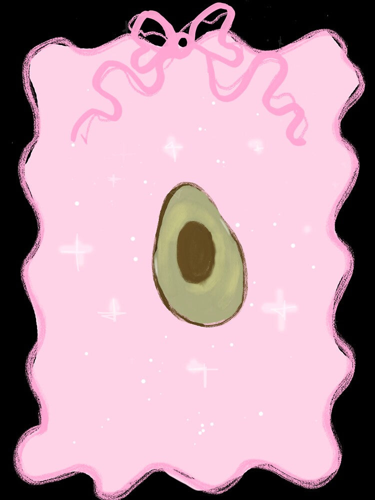 Pink Bow Frame - Avocado by bowsbotanicals
