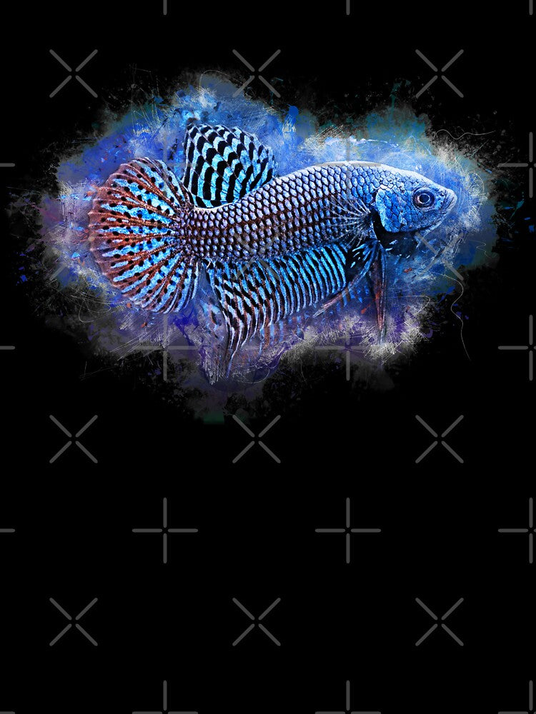 Fighting Fish Alien Blue - Betta splendens by AquariumLutter