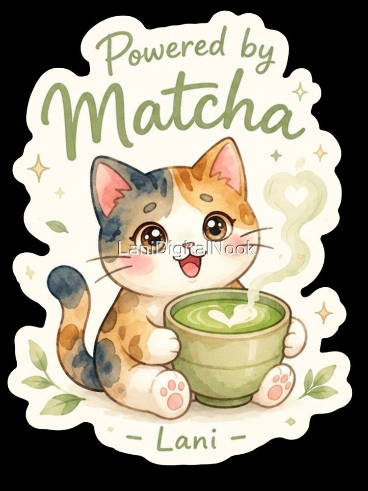 Lani Powered by Matcha Sticker ｜Powered by Aloha Collection by LaniDigitalNook