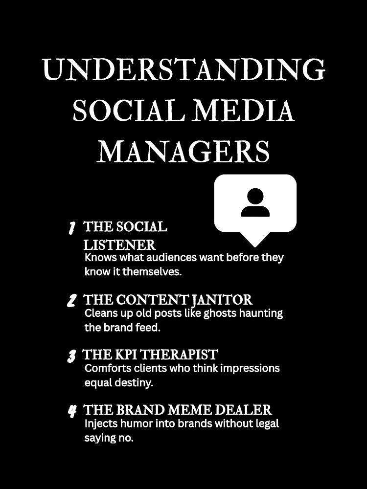 Understanding Social Media Managers Vol. 1 – Everyday Social Chaos – Black by PsyFlow35