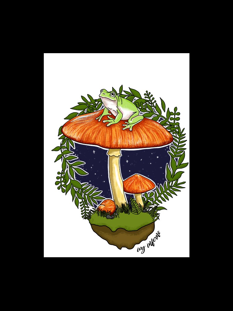 Froggy on a toadstool by IvyInferno
