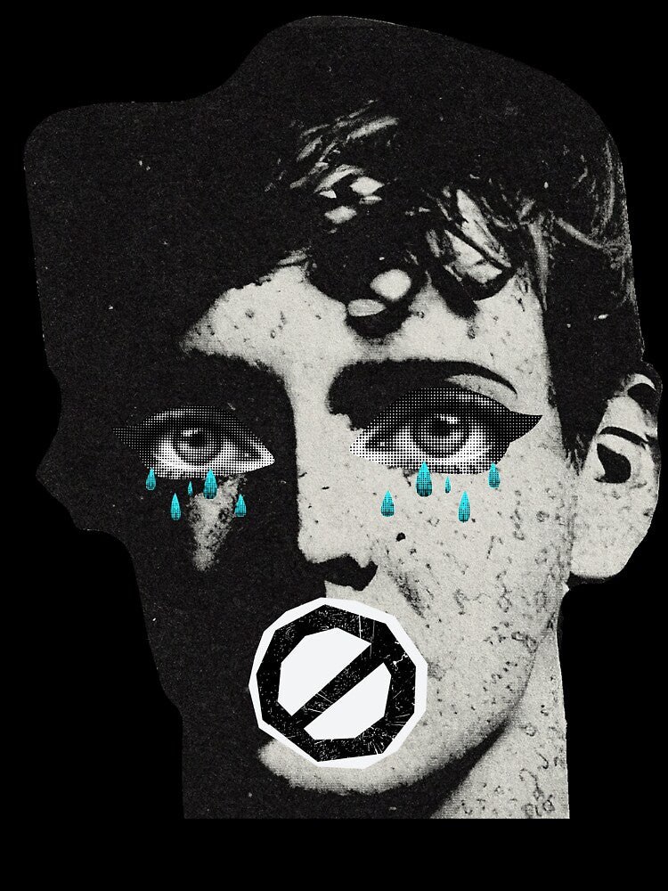 Silenced Emotions - Edgy Punk Rock Collage Aesthetic by Pukisdaizi