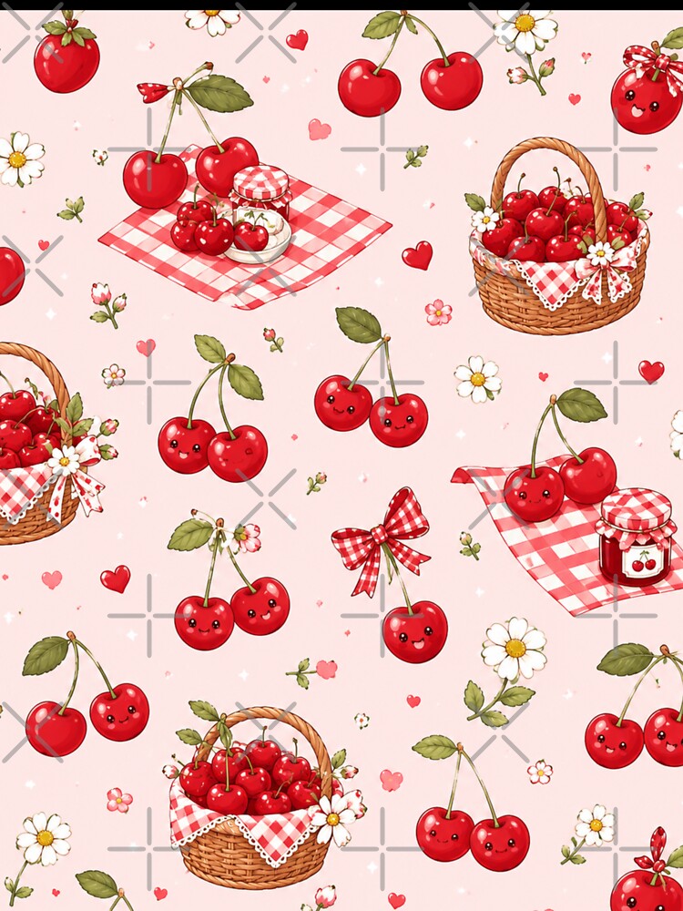 Sweet Cherry Picnic Pattern by Aramdesing