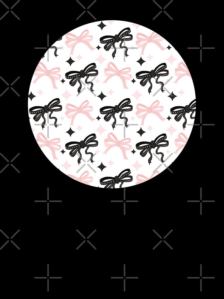 Pink and black mid century coquette bows by Home Cyn Home