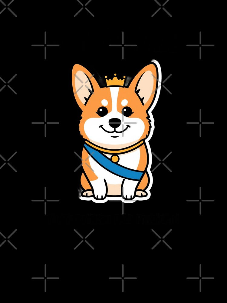 Corgi Mom Shirt — Fluffy Butt Fan Club President — Funny Corgi Gift For Her by Happy Hues