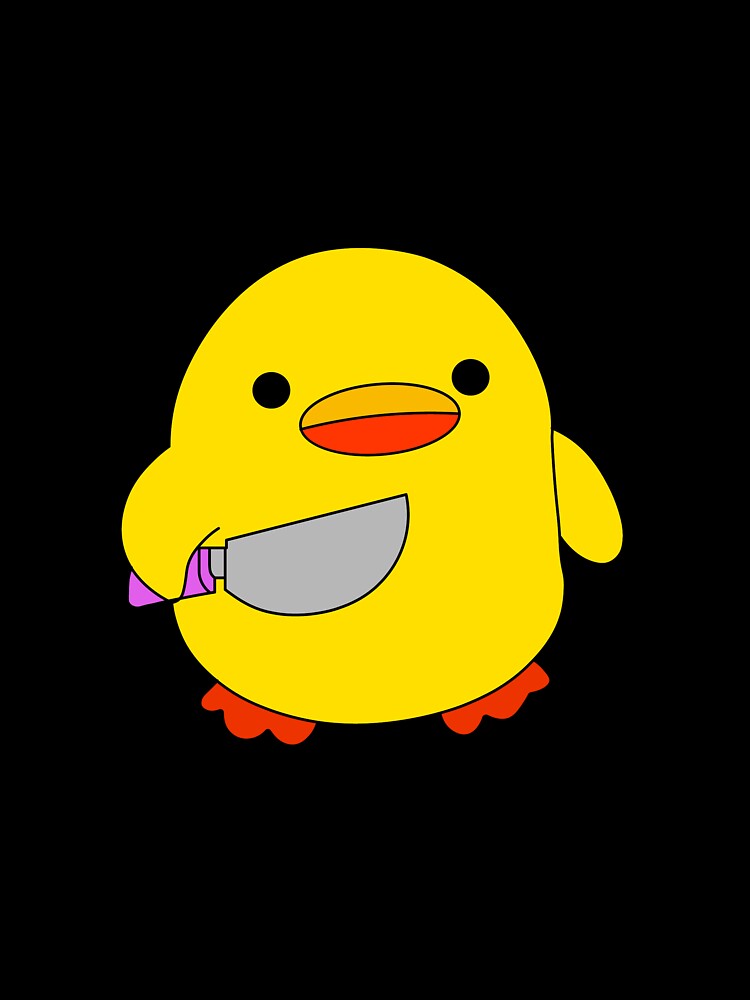 duck holding knife by neodrip