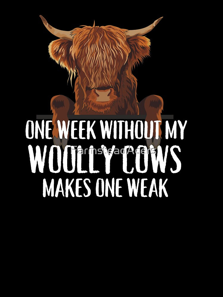 Woolly Brown cows Highland Cow humor by FarmsteadAcers