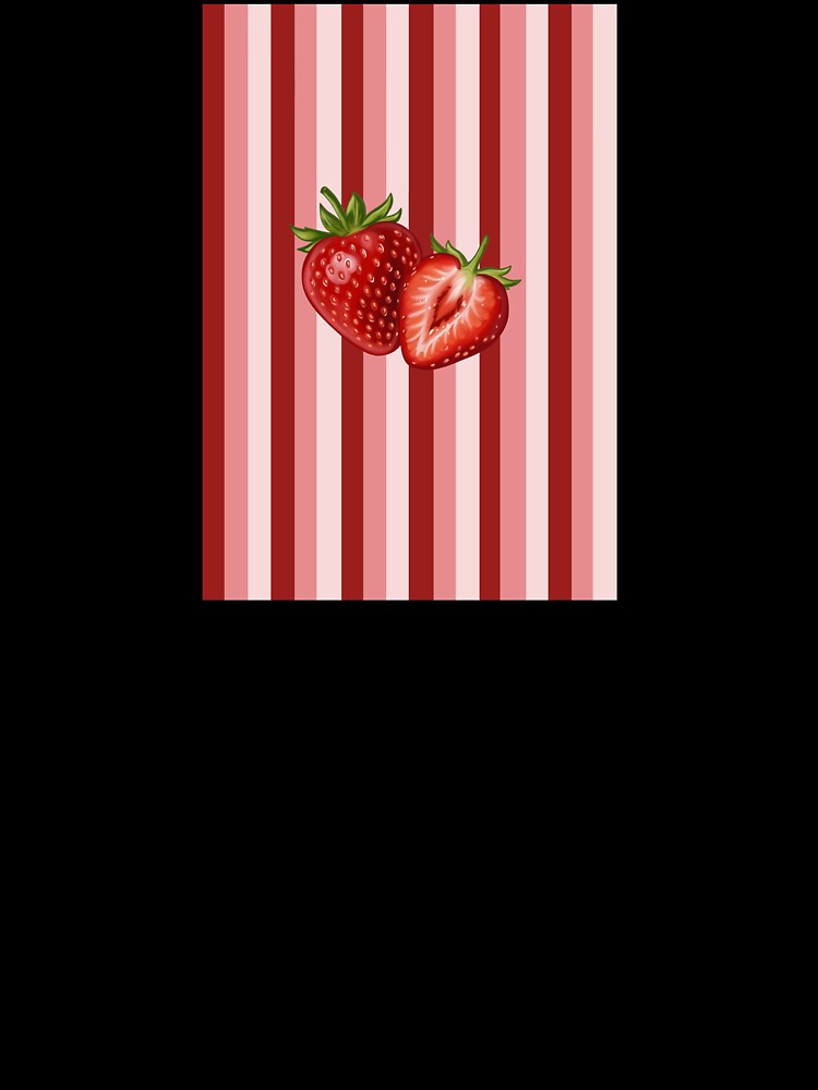 Strawberry with burgundy and pink stripes by joleyjl