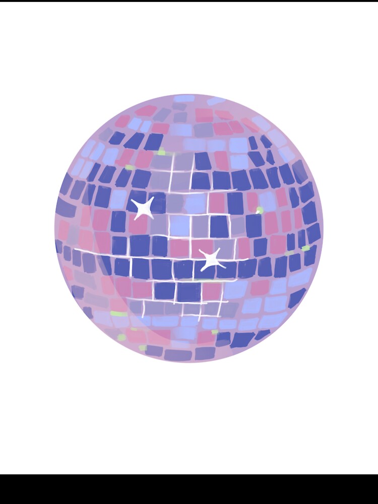 Pastel Disco Ball Poster – Retro Dance Aesthetic by Levision